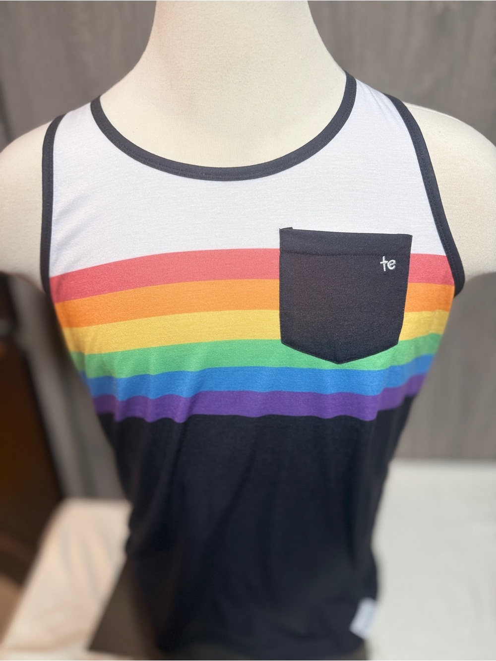 Tipsy Elves White Tee with Multicolor Logo